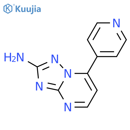 7-(4-Pyridinyl)1,2,4triazolo1,5-apyrimidin-2-amine structure