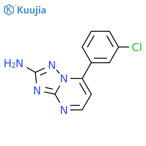 [1,2,4]Triazolo[1,5-a]pyrimidin-2-amine, 7-(3-chlorophenyl)- structure