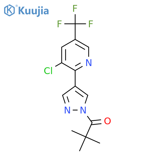 1-{4-[3-Chloro-5-(trifluoromethyl)-2-pyridinyl]-1H-pyrazol-1-yl}-2,2-dimethyl-1-propanone structure