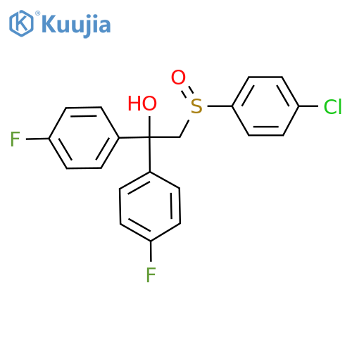 2-[(4-CHLOROPHENYL)SULFINYL]-1,1-BIS(4-FLUOROPHENYL)-1-ETHANOL structure