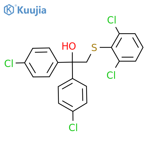 1,1-BIS(4-CHLOROPHENYL)-2-[(2,6-DICHLOROPHENYL)SULFANYL]-1-ETHANOL structure