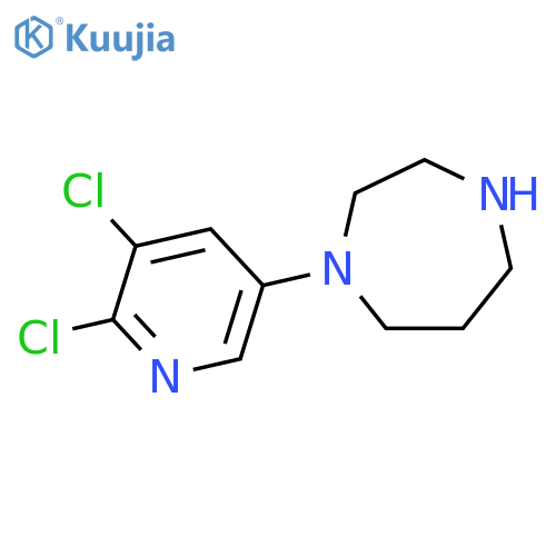 1H-1,4-Diazepine, 1-(5,6-dichloro-3-pyridinyl)hexahydro- structure