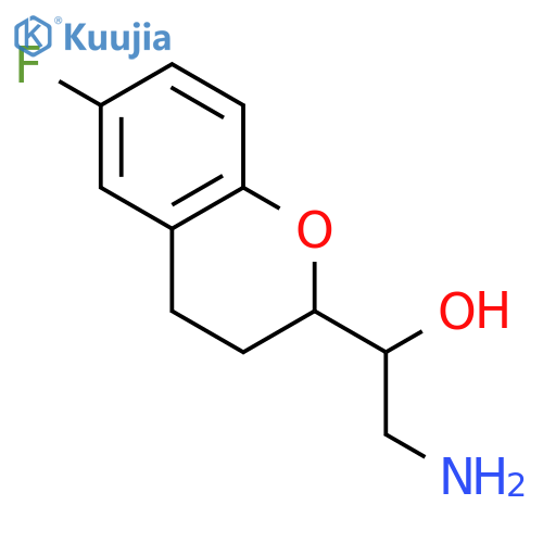 (2S,aR)-a-(Aminomethyl)-6-fluoro-3,4-dihydro-2H-1-benzopyran-2-methanol structure