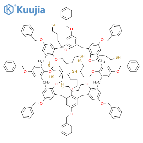 4-Mercaptobutyloxybenzyloxycalix[8]arene structure