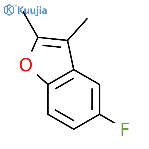 Benzofuran,5-fluoro-2,3-dimethyl- structure
