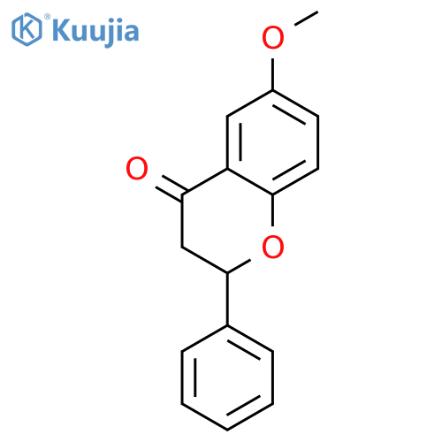 6-Methoxy-2-phenyl-2,3-dihydrochromen-4-one structure