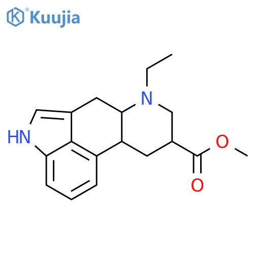 Ergoline-8-carboxylicacid, 6-ethyl-, methyl ester, (8b)- (9CI) structure
