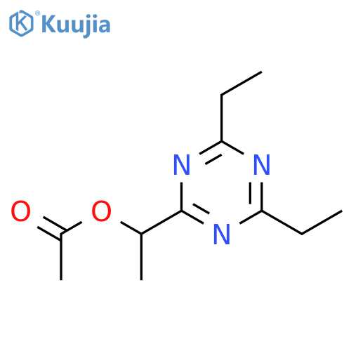 1,3,5-Triazine-2-methanol,4,6-diethyl-a-methyl-,2-acetate structure