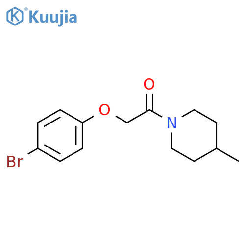 2-(4-bromophenoxy)-1-(4-methylpiperidin-1-yl)ethan-1-one structure