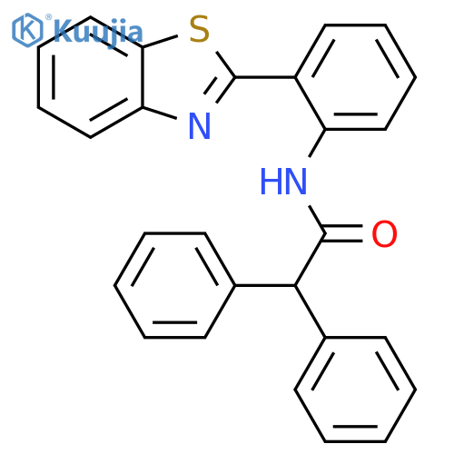 N-2-(1,3-benzothiazol-2-yl)phenyl-2,2-diphenylacetamide structure