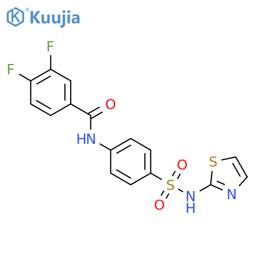 3,4-difluoro-N-{4-(1,3-thiazol-2-yl)sulfamoylphenyl}benzamide structure