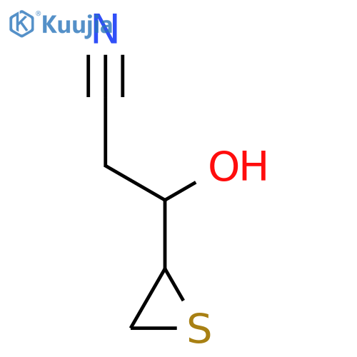 Pentononitrile,2,4,5-trideoxy-4,5-epithio- structure