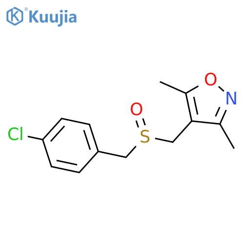 4-([(4-CHLOROBENZYL)SULFINYL]METHYL)-3,5-DIMETHYLISOXAZOLE structure
