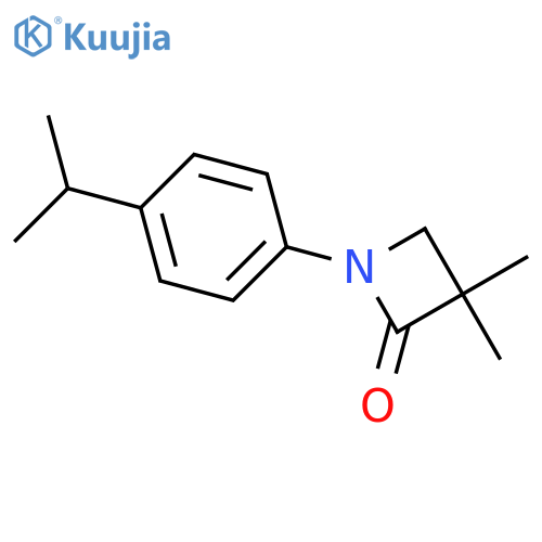 1-(4-ISOPROPYLPHENYL)-3,3-DIMETHYL-2-AZETANONE structure