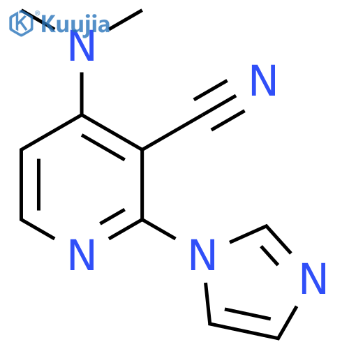 4-(DIMETHYLAMINO)-2-(1H-IMIDAZOL-1-YL)NICOTINONITRILE structure