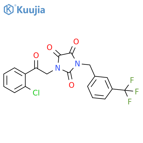 1-[2-(2-CHLOROPHENYL)-2-OXOETHYL]-3-[3-(TRIFLUOROMETHYL)BENZYL]-1H-IMIDAZOLE-2,4,5(3H)-TRIONE structure