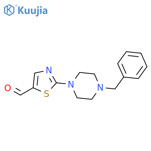 2-(4-Benzylpiperazino)-1,3-thiazole-5-carbaldehyde structure