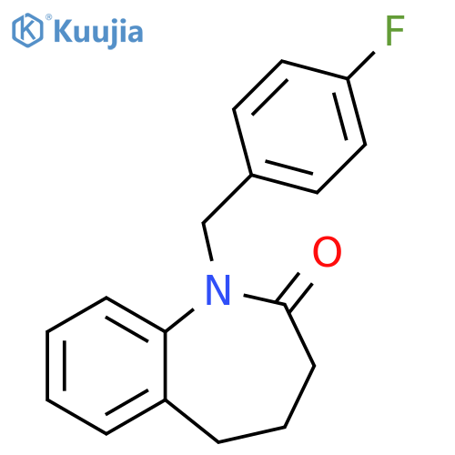1-(4-FLUOROBENZYL)-1,3,4,5-TETRAHYDRO-2H-1-BENZAZEPIN-2-ONE structure