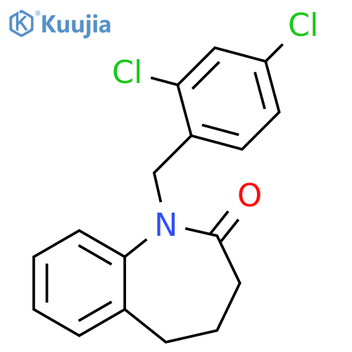 1-(2,4-DICHLOROBENZYL)-1,3,4,5-TETRAHYDRO-2H-1-BENZAZEPIN-2-ONE structure