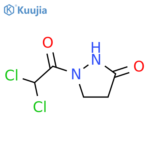 3-Pyrazolidinone,1-(2,2-dichloroacetyl)- structure