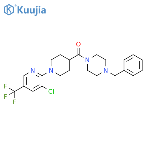 (4-BENZYLPIPERAZINO)(1-[3-CHLORO-5-(TRIFLUOROMETHYL)-2-PYRIDINYL]-4-PIPERIDINYL)METHANONE structure