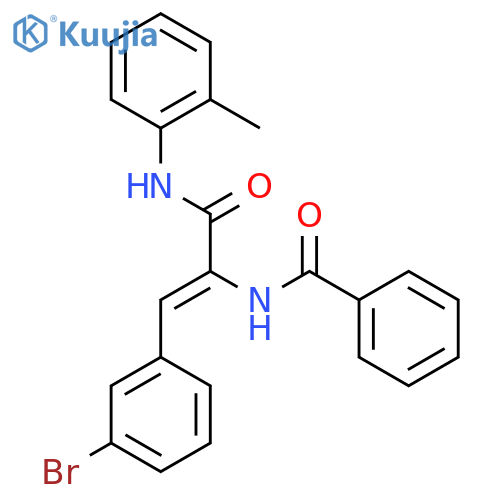 (2Z)-3-(3-Bromophenyl)-N-(2-methylphenyl)-2-(phenylformamido)prop-2-enamide structure