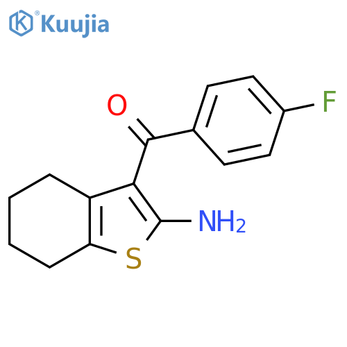 3-(4-fluorobenzoyl)-4,5,6,7-tetrahydro-1-benzothiophen-2-amine structure