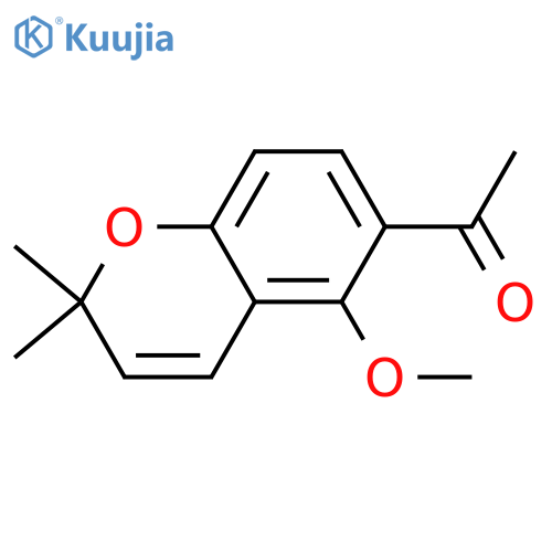 Ethanone,1-(5-methoxy-2,2-dimethyl-2H-1-benzopyran-6-yl)- structure