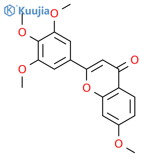 4H-1-Benzopyran-4-one, 7-methoxy-2-(3,4,5-trimethoxyphenyl)- structure