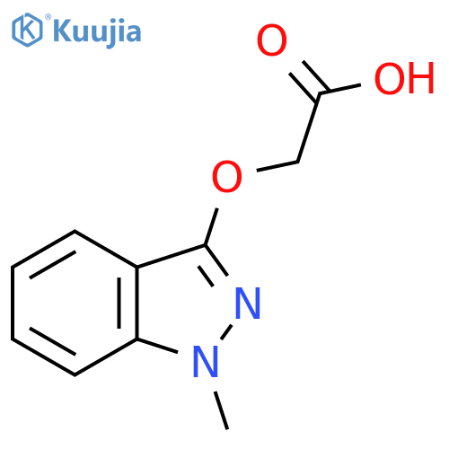 2-(1-methyl-1H-indazol-3-yl)oxyacetic acid structure