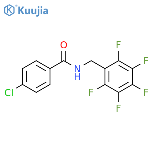 4-Chloro-N-[(pentafluorophenyl)methyl]benzamide structure