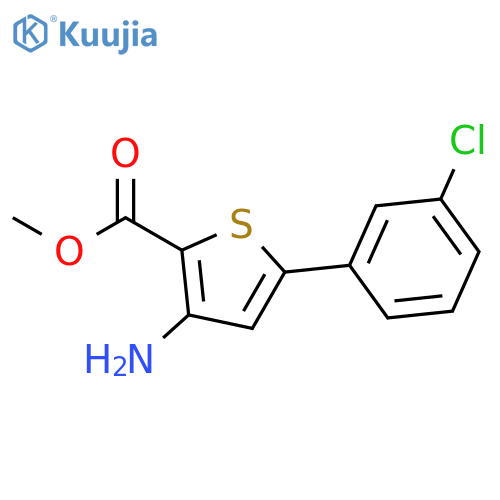 Methyl 3-Amino-5-(3-chlorophenyl)thiophene-2-carboxylate structure