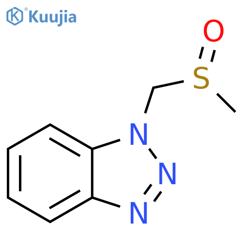 1-(Methanesulfinylmethyl)-1H-1,2,3-benzotriazole structure