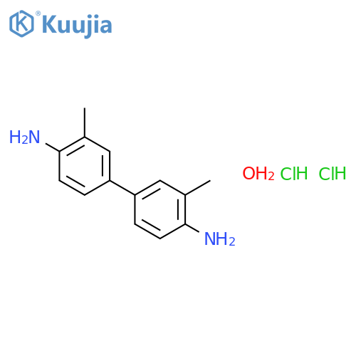 [1,1'-Biphenyl]-4,4'-diamine,3,3'-dimethyl-, hydrochloride, hydrate (1:2:1) structure