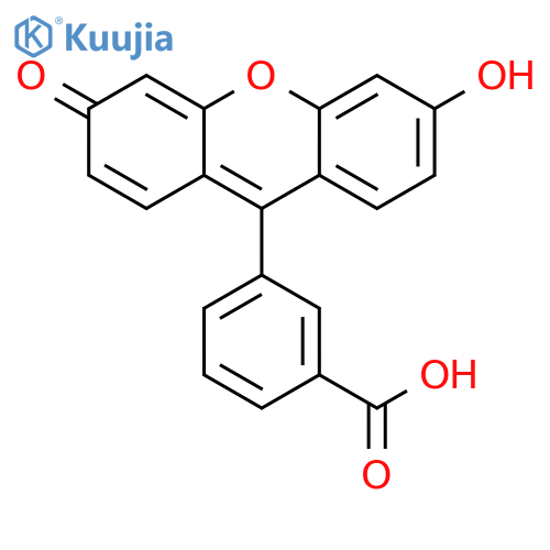 Benzoic acid,3-(6-hydroxy-3-oxo-3H-xanthen-9-yl)- structure