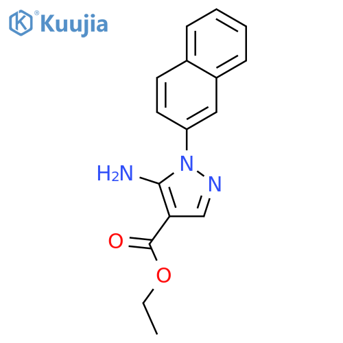 Ethyl 5-Amino-1-(naphthalen-2-yl)-1H-pyrazole-4-carboxylate structure