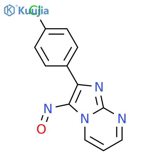 Imidazo[1,2-a]pyrimidine,2-(4-chlorophenyl)-3-nitroso- structure