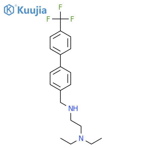 n,n-diethyl-n'-(4'-trifluoromethylbiphenyl-4-ylmethyl)-ethane-1,2-diamine structure