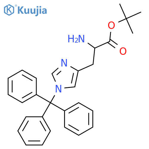 Nim-Trityl-L-histidine tert-butyl ester hydrochloride structure
