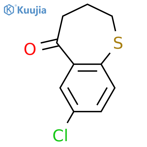 7-chloro-2,3,4,5-tetrahydro-1-benzothiepin-5-one structure