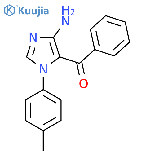 (4-Amino-1-(p-tolyl)-1H-imidazol-5-yl)(phenyl)methanone structure