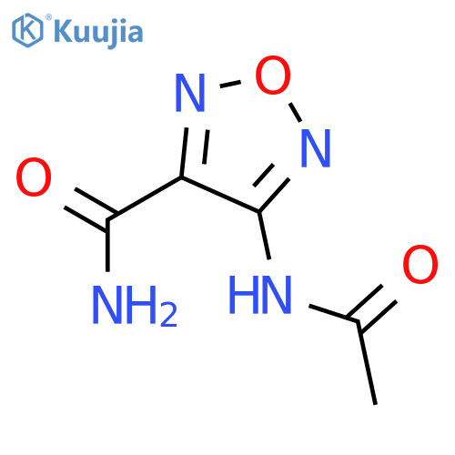 4-(Acetylamino)-1,2,5-oxadiazole-3-carboxamide structure