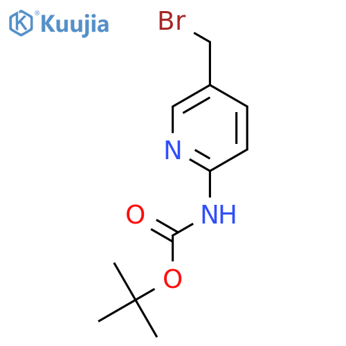 tert-butyl N-5-(bromomethyl)pyridin-2-ylcarbamate structure
