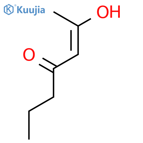 2-Hepten-4-one, 2-hydroxy- structure