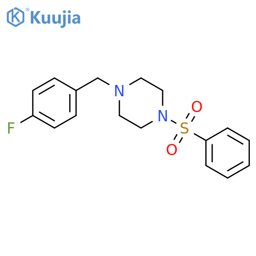 1-(4-fluorobenzyl)-4-(phenylsulfonyl)piperazine structure