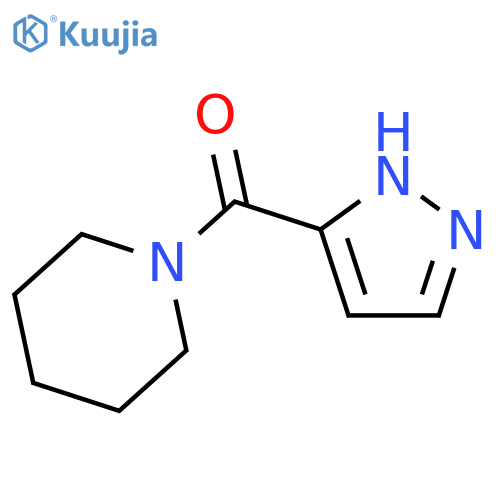 1-(1H-pyrazol-3-ylcarbonyl)piperidine structure