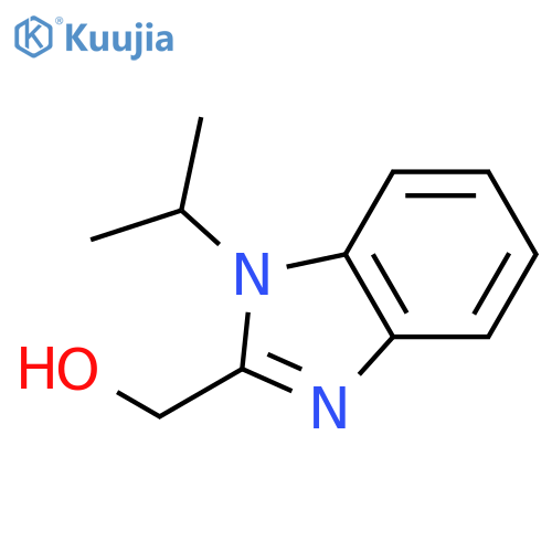 1-(propan-2-yl)-1H-1,3-benzodiazol-2-ylmethanol structure