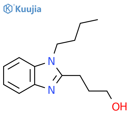 3-(1-butyl-1H-1,3-benzodiazol-2-yl)propan-1-ol structure