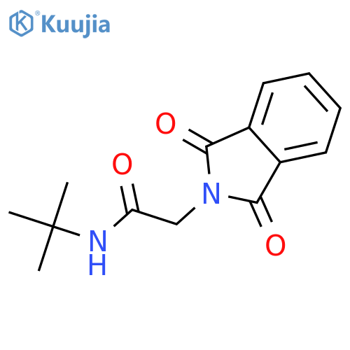 N-(tert-butyl)-2-(1,3-dioxo-1,3-dihydro-2H-isoindol-2-yl)acetamide structure