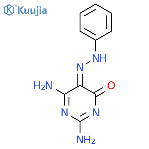4(3H)-Pyrimidinone,2,6-diamino-5-(2-phenyldiazenyl)- structure